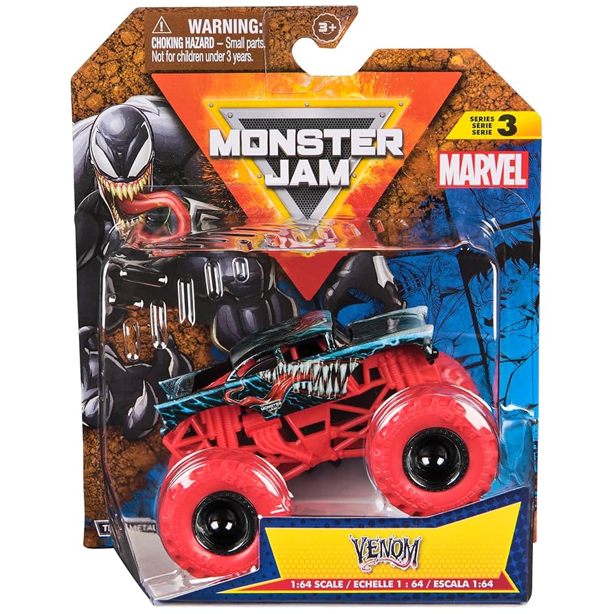 Amazon.com: Monster Jam, Marvel Official Venom Monster Truck
